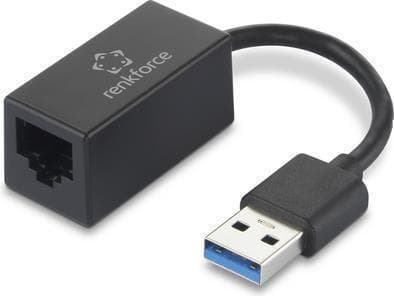 Renkforce RF-4708614 Adapter 1 GBit/s USB 3.2 Gen 1 (USB 3.0), LAN (10/100/1000 MBit/s) (RF-4708614)