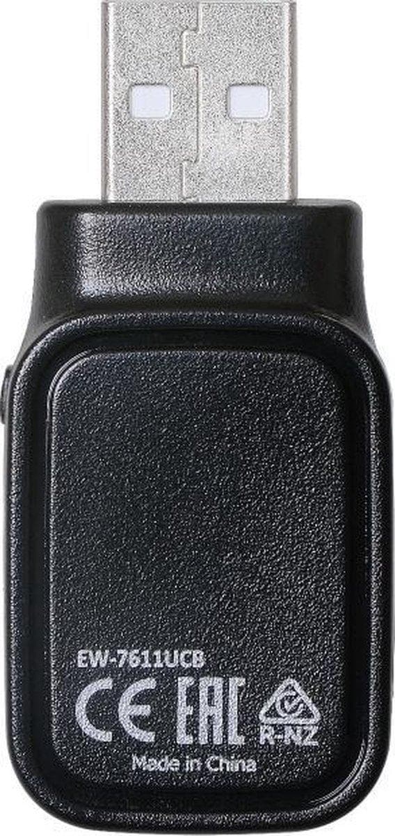 Edimax EW-7611UCB Ac600 Dual Band Wi-Fi & Bluetooth 4.0-adapter [USB, 80211ac, 600Mbps, svart]