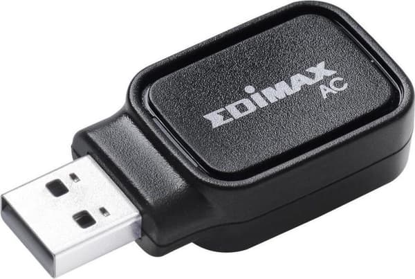 Edimax EW-7611UCB Ac600 Dual Band Wi-Fi & Bluetooth 4.0-adapter [USB, 80211ac, 600Mbps, svart] Svart