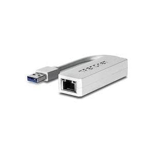 TRENDnet TU3-ETG - Nätverksadapter - SuperSpeed USB3.0 - Gigabit Ethernet (TU3-ETG) Vit