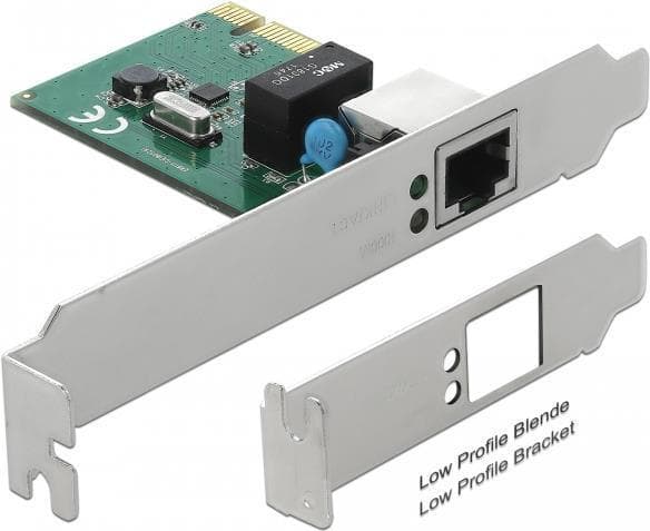 Delock PCI Express x1-kort 1 x RJ45 Gigabit LAN RTL8111