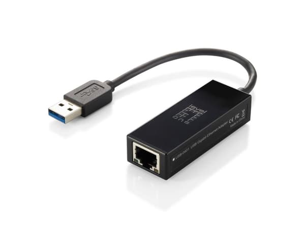 Gigabit Ethernet Adapter Level One USB-0401 10/100/1000 Mbps RJ45 USB-A (USB-0401) (USB-0401) Sort