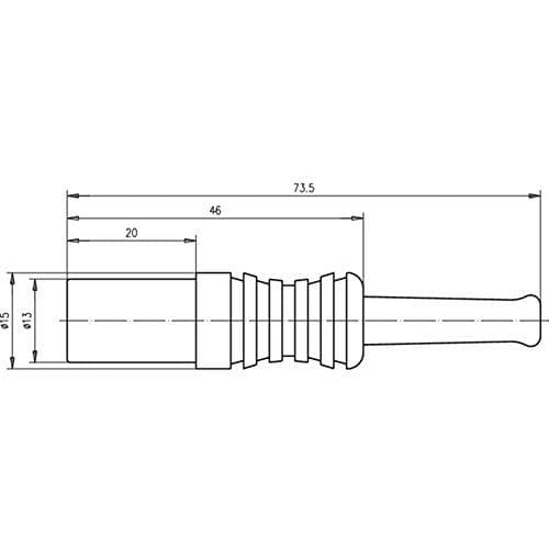 Telegärtner J01080A0007 J01080A0007 PH-stik lige 1 stk.