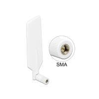 DeLOCK LTE WLAN Dual Band Antenne - Antenne - LTE/GSM/UMTS/WLAN Dual-band/Bluetooth/ZigBee - 4 dBi - hvid (12430)