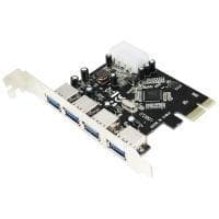 Logilink USB 3.0 4-ports PCI Express-kort - USB-adapter - PCI Express 2.0 x1 - USB 3.0 x 4 (PC0057A)