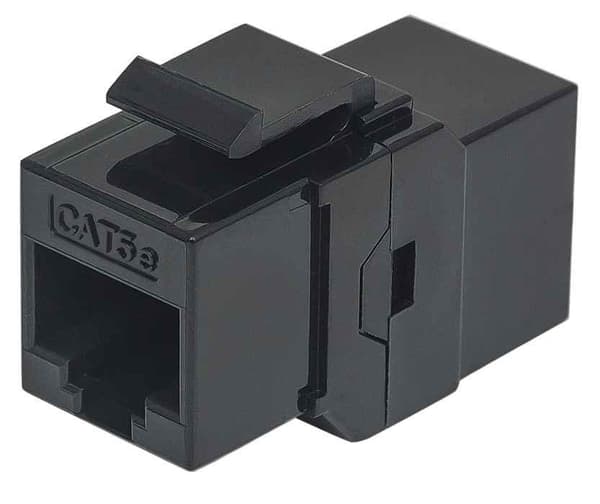 Intellinet RJ45 kobling (Cat 5E, UTP, 8P8C fatning) sort