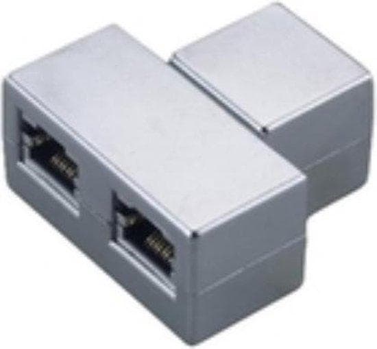 EFB-Electronics T modulær adapter RJ45 fatning-2x fatning, 1:1, skærmet (37528.1)