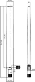 Miniatyrbillede 2 af 9: WL Antenne Delock RP-SMA 802.11 3~6 dBi omni Gelenk sort