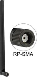Miniatyrbillede 1 af 9: WL Antenne Delock RP-SMA 802.11 3~6 dBi omni Gelenk sort