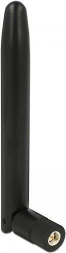 DeLOCK LoRa 863 MHz - antenne - 14cm - 0,5 dBi - med vippeled - indvendig - sort (12542)