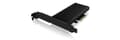 Miniatyrbillede 2 af 5: ICY BOX NVMe M.2 SSD til PCIe 4.0 X4 med aluminium heatsink adapterkort til Key-M med USB C IB-PCI208-HS
