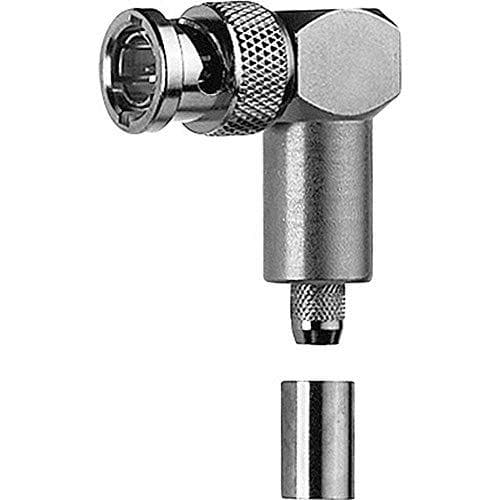 Telegärtner BNC-kabelvinkelkontakt J01000A0024 cr/cr för RG 58(G1) koaxialkontakt 4018359101541