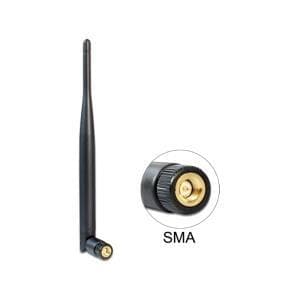 DeLOCK WLAN-antenne - antenne - 802.11 a/b/g/n/ac - indvendig - 5 dBi - ikke-retningsbestemt - sort (89438)