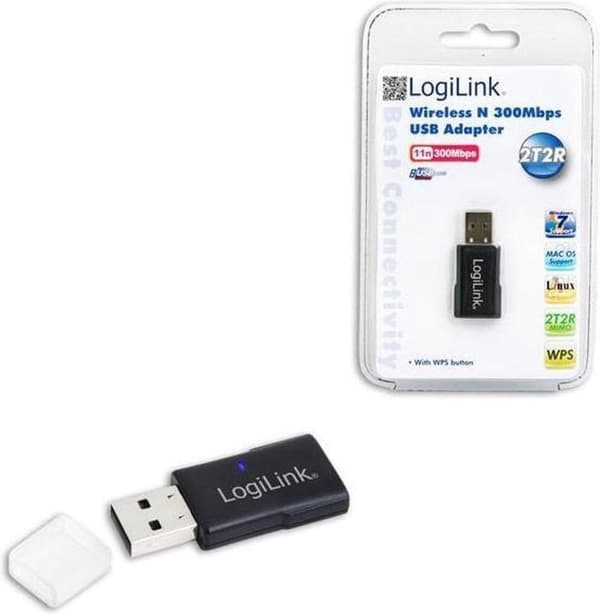 LogiLink WL0086B netværkskort & adapter WLAN 300 Mbit/s