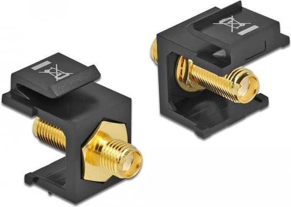 Delock Keystone Module SMA-stik > SMA-stik sort