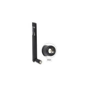 DeLOCK LTE SMA-antenne med fleksibelt led - radiomodemantenne - LTE - 3 dBi, 0,8 dBi (88571)