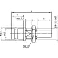 Miniatyrbillede 2 af 3: Telegärtner BNC-kabelinstallationsstik J01001A0083 cr/cr (RG-223/U) Koaksialstik 4018359220990