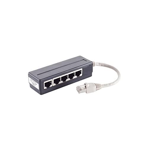 ISDN-adapter 5-ports terminerad RJ45-kontakt / 2 RJ45-uttag (K5117.015)