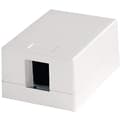 Miniatyrbillede 1 af 3: Telegärtner - installationsboks netværksinterface - Alpine White - dæksel med fordybning - 1 tilslutning