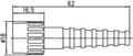 Miniatyrbillede 2 af 3: Telegärtner J01000A0014 J01000A0014 BNC-stik Stik, lige 50 Ω 1 stk.