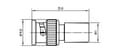 Miniatyrbillede 2 af 2: Telegärtner BNC termineringsmodstand J01006A1269 75 Ohm, 0,5 W termineringsmodstand 4018359106447