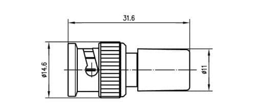 Telegärtner BNC termineringsmodstand J01006A1269 75 Ohm, 0,5 W termineringsmodstand 4018359106447