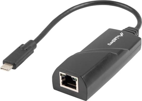 Lanberg NC-1000-02 gränssnittskort/adapter RJ-45 Svart