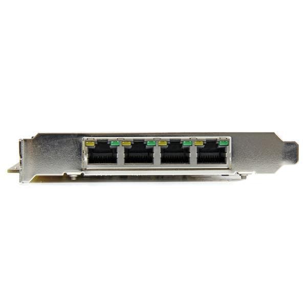 StarTech.com 4 Port Gigabit PoE PCIe nätverkskort - PSE PCI Express NIC - Nätverkskort - PCI Express x4 - Gigabit Ethernet x 4 (ST4000PEXPSE)