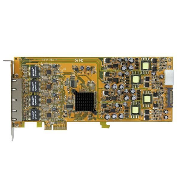 StarTech.com 4 Port Gigabit PoE PCIe nätverkskort - PSE PCI Express NIC - Nätverkskort - PCI Express x4 - Gigabit Ethernet x 4 (ST4000PEXPSE)