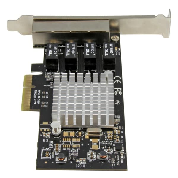StarTech 4-portars gigabit ethernet nätverkskort - PCI Express - Intel 1350 NIC