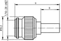 Miniatyrbillede 2 af 2: Telegärtner J01010A0035 J01010A0035 TNC-stik Stik, lige 50 Ω 1 stk.