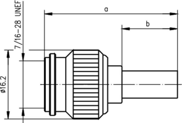Telegärtner J01010A0035 J01010A0035 TNC-stik Stik, lige 50 Ω 1 stk.