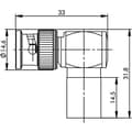 Miniatyrbillede 2 af 3: Telegärtner BNC kabel vinkel stik crimp 50 Ohm, lodde/krympe, RG-214/U, RG-393/U, B1812 (J01000A0065)