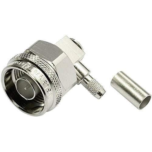 Telegärtner N-kabel vinkelstik crimp G01 lodde/krympe, B1805, G01 (RG-58 C/U), RG-141A/U - 1 stk (J01020A0035)