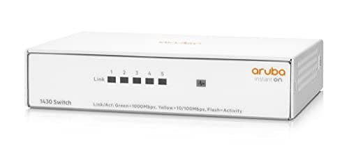 HPE Aruba Instant On 1430 5G Switch - switch - uadministreret - 5 x 10/100/1000 - desktop, vægmonterbar - BTO Hvid