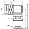 Miniatyrbillede 2 af 3: Telegärtner Koax N-Kabelangled stik G1 / G5, 50 OHM Kabelgruppe: G1 (RG-58C/U), G5 (RG-223/U), RG 141 A/U (J01020C0122)