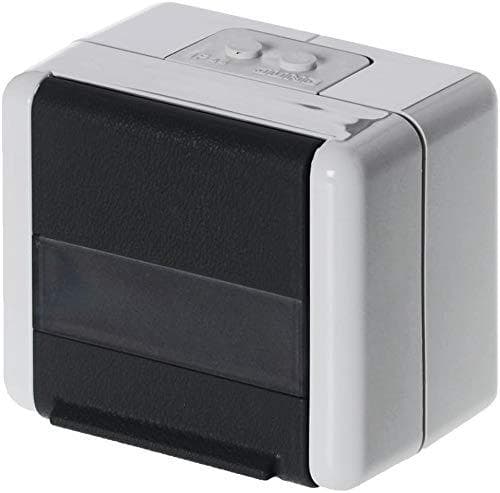 BTR E-DAT module IP44 AP housing. gray Cat.6, unequipped, max. 2 modules unequipped for 2x E-DAT module, gray (1309430003-E)