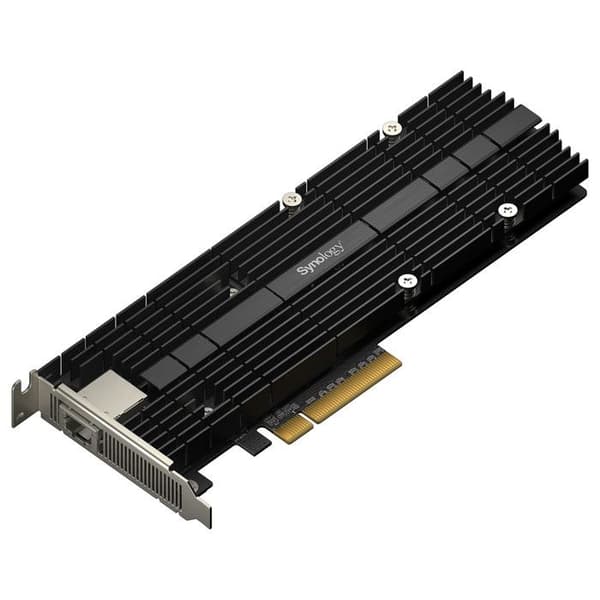 Synology M.2 SSD och 10 GbE Combo Adapter Card för accelererad prestanda - E10M20-T1 Svart