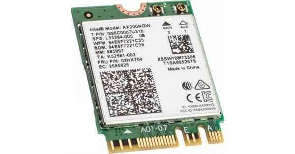 Intel AX200.NGWG nettverkskort 2400 Mbit/s