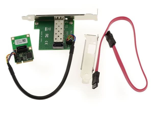 Mini PCI EXPRESS MiniPCIe-kort - 1 SFP LAN GIGABIT Ethernet-PORT med Intel I210 Chipset