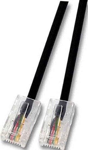 ISDN Patchk. ung. 3 m 3/6 4/5 1:1 Rundkabel schwarz