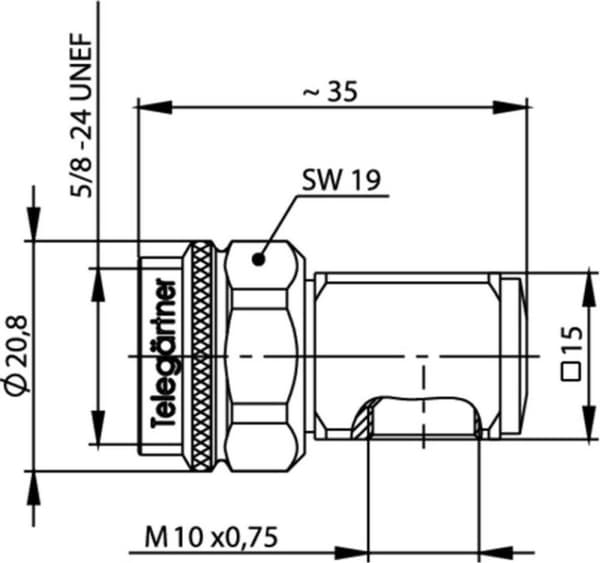Telegärtner standardhuvudkontakt J01020C0120 1 st (J01020C0120)