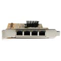 Pikkukuva 3 / 5: StarTech.com 4-porttinen PCIe Gigabit -verkkokortti - Verkkosovitin - PCIe Low Profile - Gigabit Ethernet x 4 - Keltainen (ST1000SPEX43)