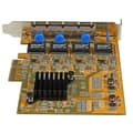 Pikkukuva 4 / 5: StarTech.com 4-porttinen PCIe Gigabit -verkkokortti - Verkkosovitin - PCIe Low Profile - Gigabit Ethernet x 4 - Keltainen (ST1000SPEX43)