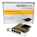 Pikkukuva 5 / 5: StarTech.com 4-porttinen PCIe Gigabit -verkkokortti - Verkkosovitin - PCIe Low Profile - Gigabit Ethernet x 4 - Keltainen (ST1000SPEX43)