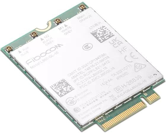 Lenovo Fibocom L860-GL-16 - Trådløst mobilmodem - 4G LTE - M.2-kort - til ThinkPad L13 Yoga Gen 3 21B5, 21B6 (4XC1K04678)