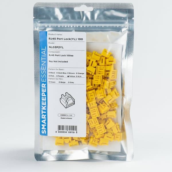 SmartKeeper Basic "RJ45 Port" esto keltainen 100 kpl (NL03P2YL)