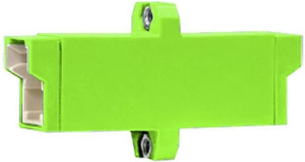 Telegärtner E2000/APC-adapter - nätverkskopplare - E2000/APC enkelläge (W) till E2000/APC enkelläge (W) - fiberoptik - grön
