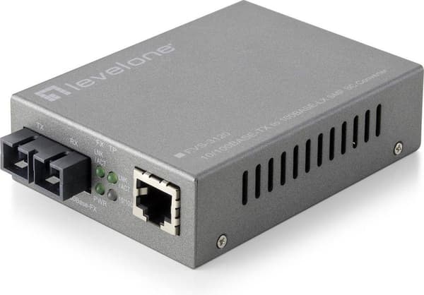 LevelOne Web Smart Series FVS-3120 - Mediekonverter - RJ-45 / SC single mode - op til 20 km (FVS-3120)