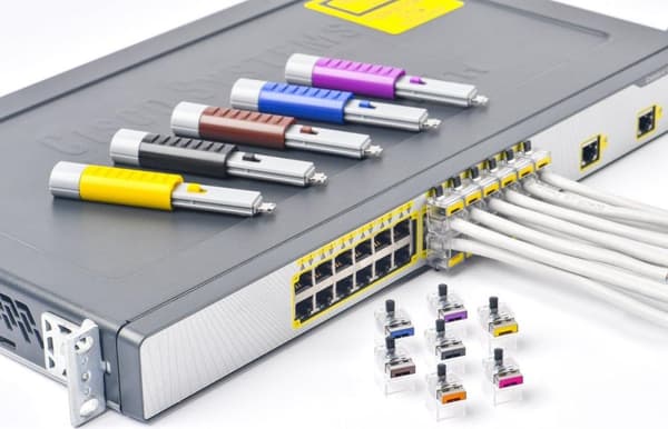 SmartKeeper Basic "LAN Cable" Lukko keltainen 12 kpl (NC03P1YL)